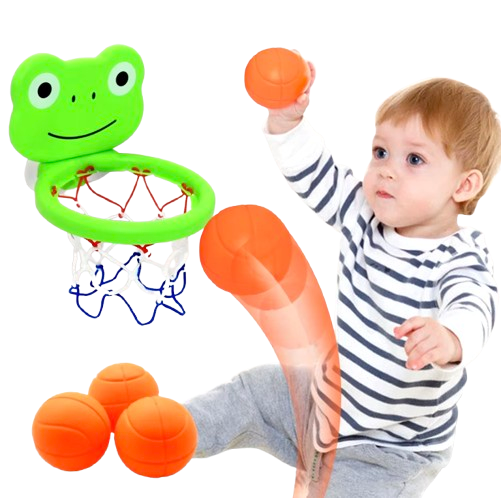 Basketkorg Mini Djurmotiv - Tre Basketbollar