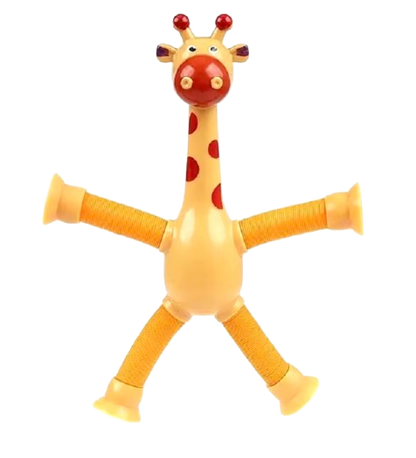 Giraffe Toy Suction Cups - Pop tubes