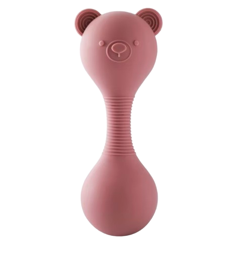 Maracas Bear Bite Toy - Silicone