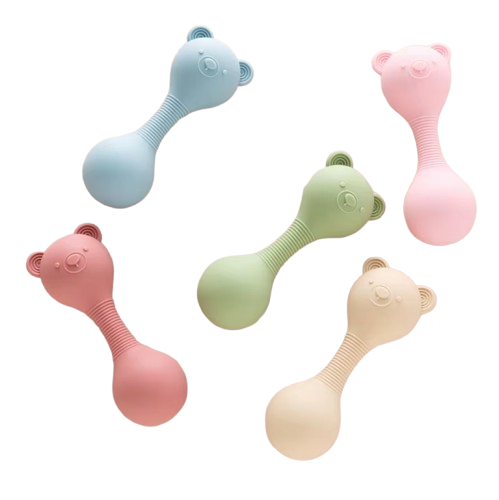 Maracas Bear Bite Toy - Silicone