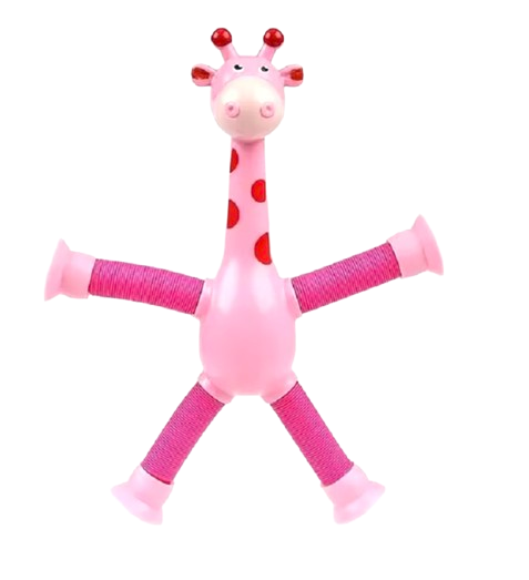 Giraffe Toy Suction Cups - Pop tubes