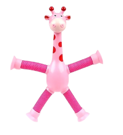 Giraffe Toy Suction Cups - Pop tubes