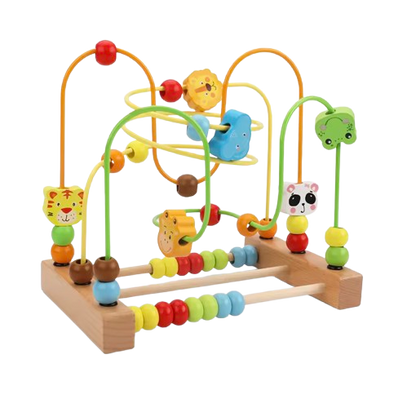 Montessori Ball Track Abacus Toy - Educational Wooden Toy And Abacus