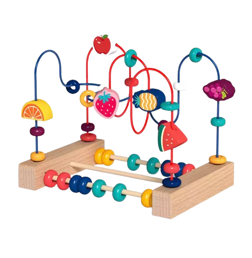 Montessori Ball Track Abacus Toy - Educational Wooden Toy And Abacus