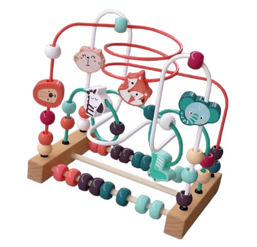 Montessori Ball Track Abacus Toy - Educational Wooden Toy And Abacus