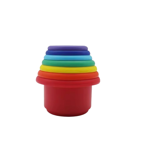 Silicone Stacking Cups – Educational Building Toy for Toddlers