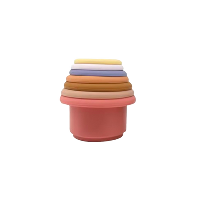 Silicone Stacking Cups – Educational Building Toy for Toddlers