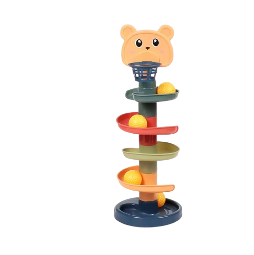 Ball Track and Stacking Tower – Fun &amp; Educational Toy for Children