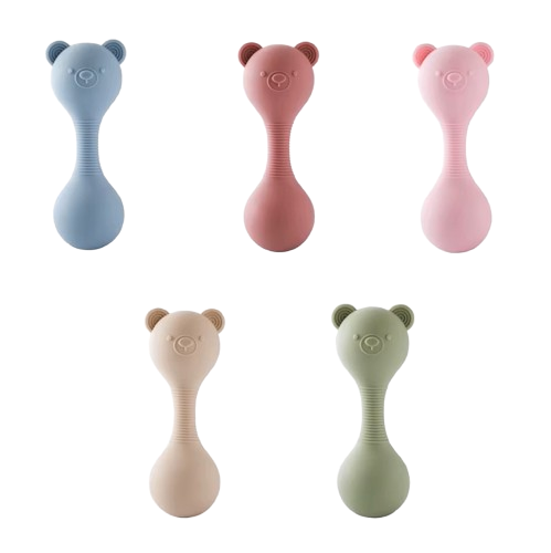 Maracas Bear Bite Toy - Silicone